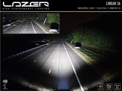 Lazer Linear 36 Std LED ekstra lysrampe 39" (982mm) E - mærket - i brug | Laser
