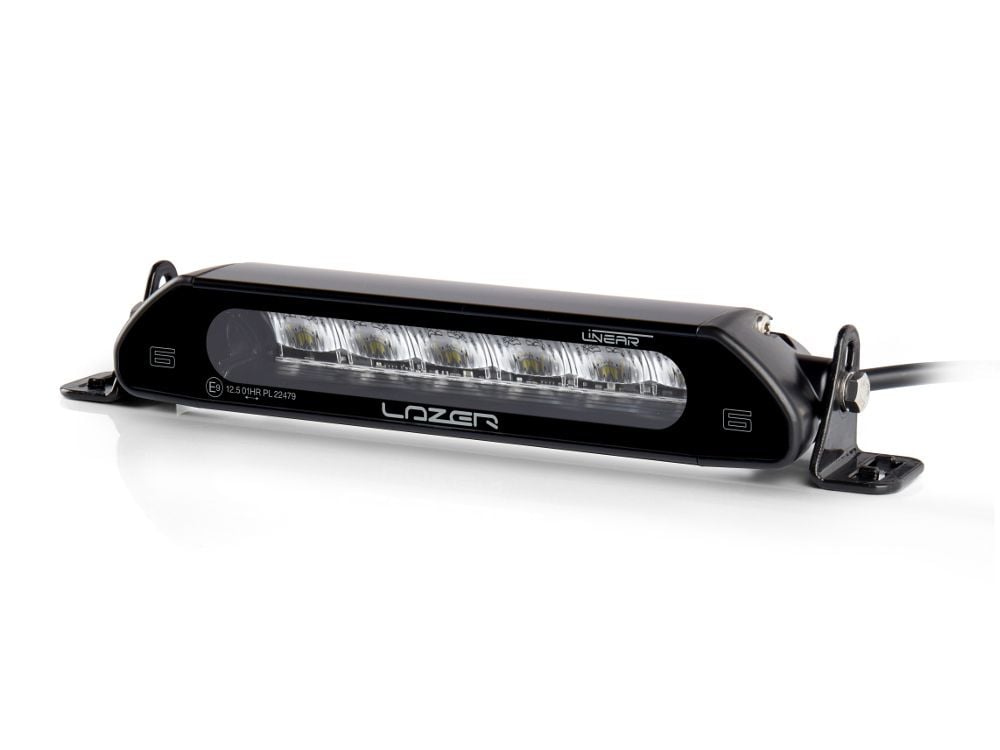 Lazer Linear – 6 led – rampe – 232mm – produktbillede forfra | Laser