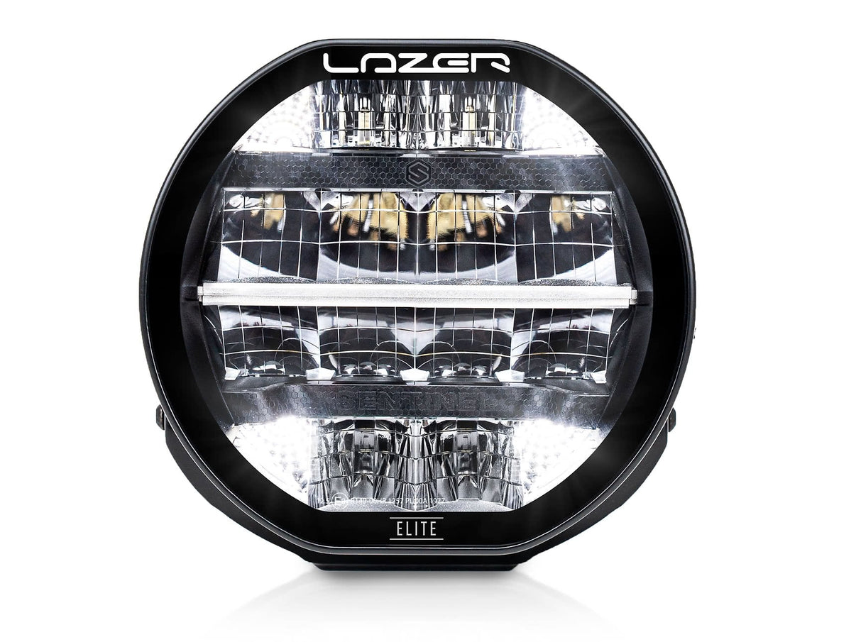 Lazer Sentinel Elite LED ekstra lys 7" sort positionslys - produkt set fra siden | Lazer