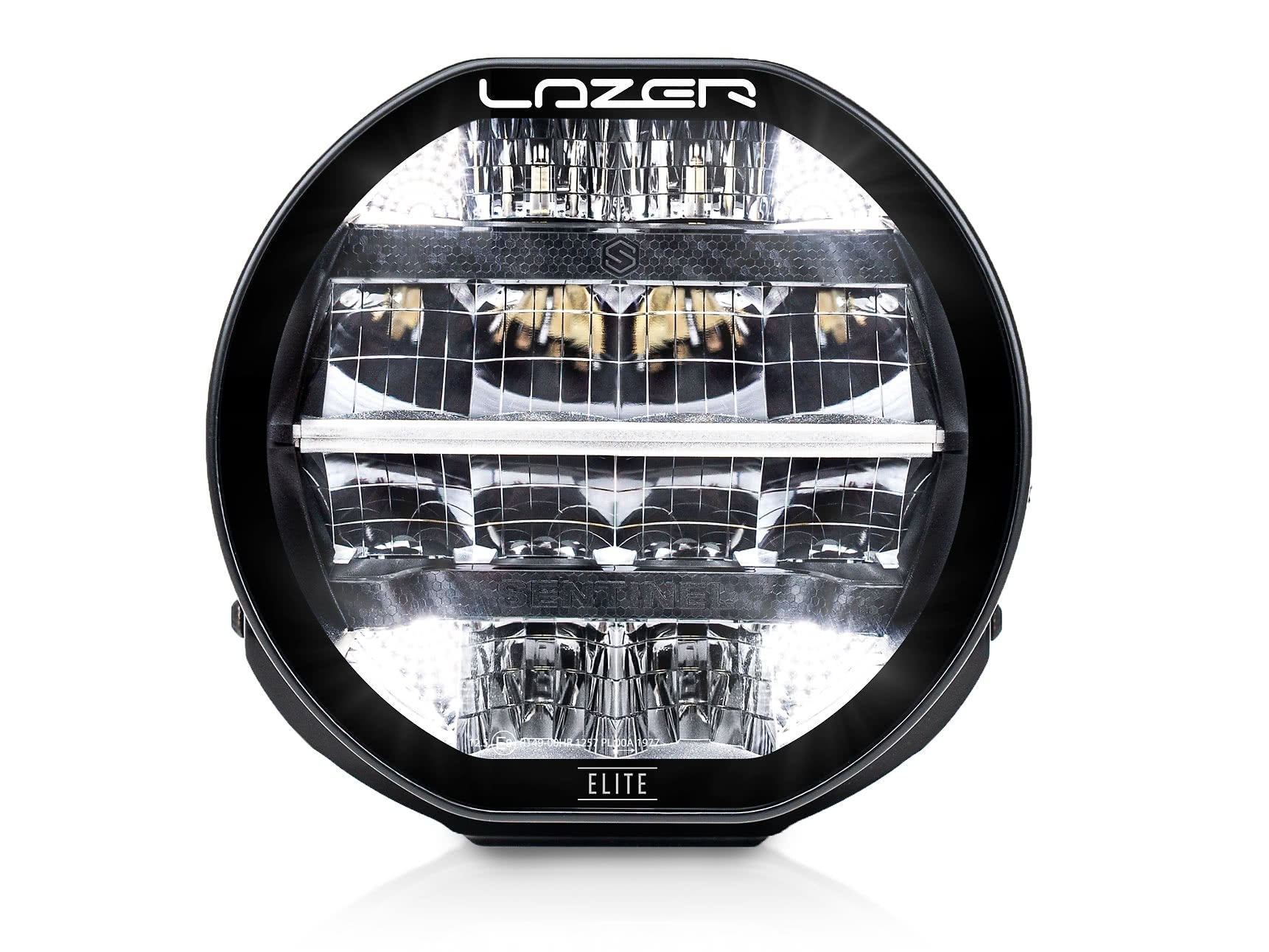Lazer Sentinel Elite LED ekstra lys 7" sort positionslys - produkt set fra siden | Lazer