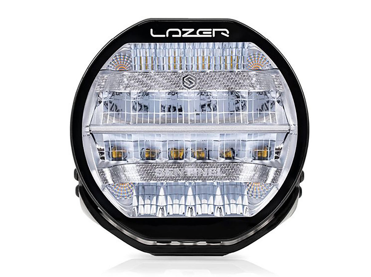 Lazer Sentinel Std LED-hjælpelys 9" Krom - produktbillede forfra | Lazer