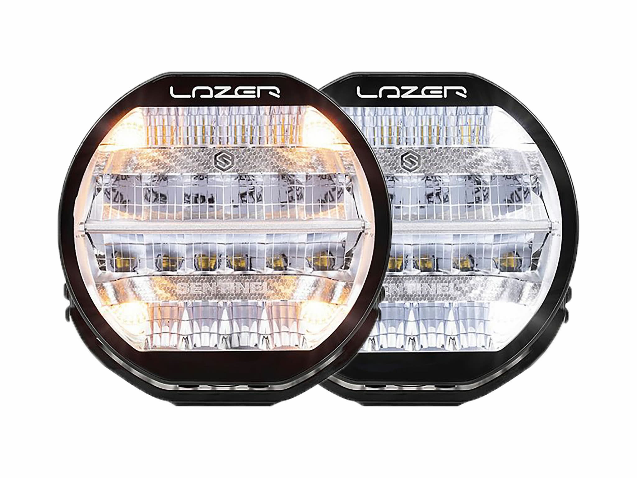Lazer Sentinel Std LED-hjælpelys 9" krom - produkt set fra siden | Lazer