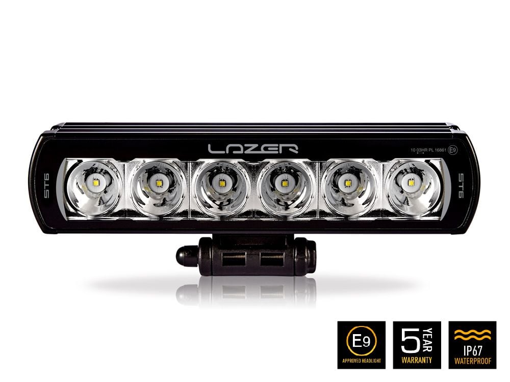 Lazer ST6 Evolution ekstra lys rampe 11" (284 mm) - nærbillede detaljer | Laser