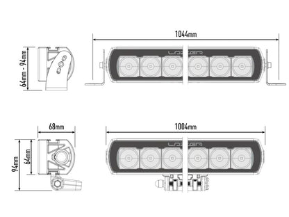 Lazer T24 Evolution ekstra lysrampe 40" (1004 mm) - i brug | Laser