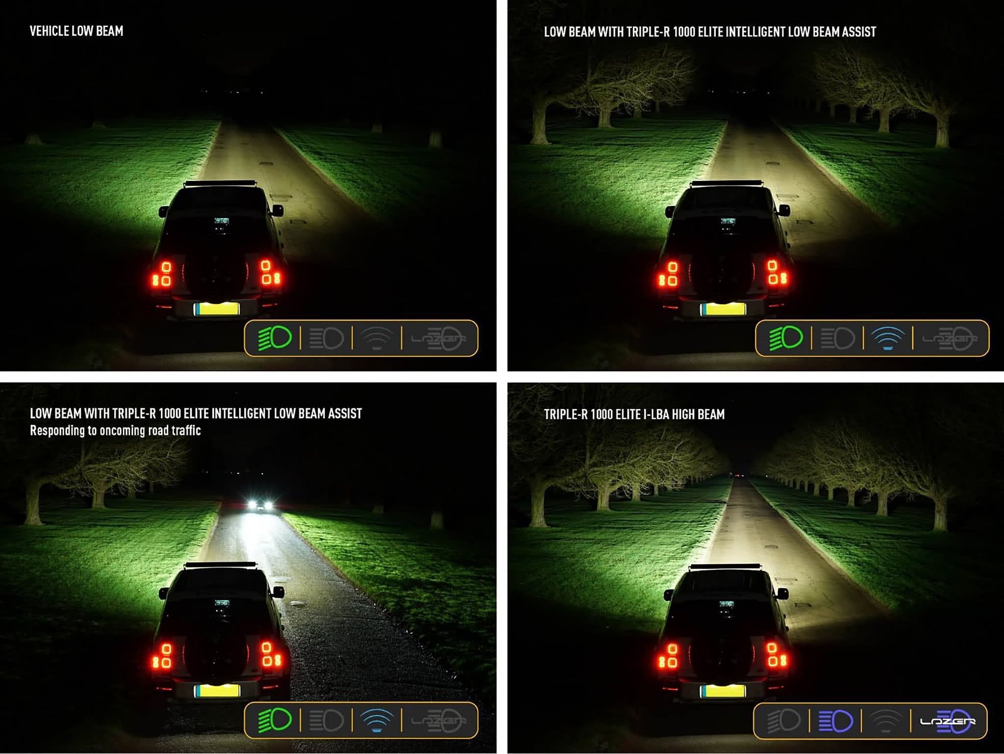 Lazer Triple - R 1000 Elite Extra Light Bar 15,7" (410 mm) LBA - Emballage og indhold | Lazer