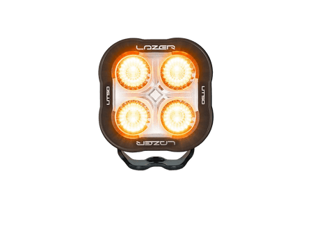 produktbillede forfra, der viser Lazer Utility – 50 – Baglygte og blitzlys – Lazer