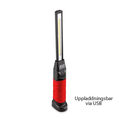 nærbillede af detaljer og materialer af Arbejdslampe HH340 – USB – LEA
