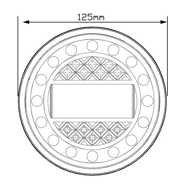 sidebillede, der viser profil og design af Backlight Maxilamp 1XRWE – LEA