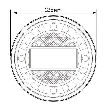 sidebillede, der viser profil og design af Backlight Maxilamp 1XRWE – LEA