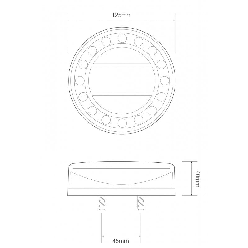 sidebillede, der viser profil og design af Backlamp MaXilamp C1XRE – LEA