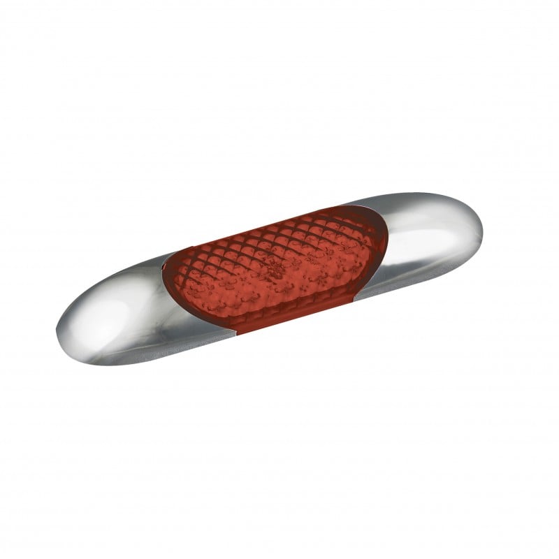 produktbillede forfra viser Indvendig LED - Strip 100mm - Rød - LEA