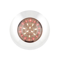 produktbillede forfra, der viser interiørlampe Ø75mm – Rød/Hvid – LEA