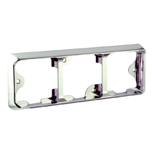 Lamperamme 3x100 - serie Krom - produktbillede forfra | LEA