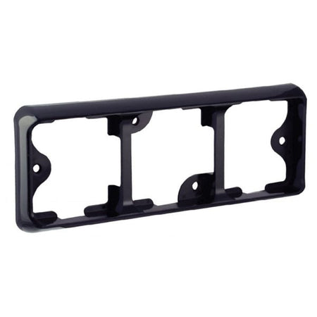 Lamperamme 3x100 - serie Sort - produktbillede forfra | LEA