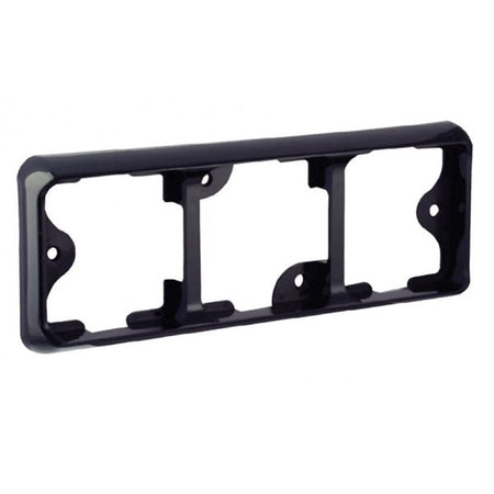 Lamperamme 3x125 - serie Sort - produktbillede forfra | LEA