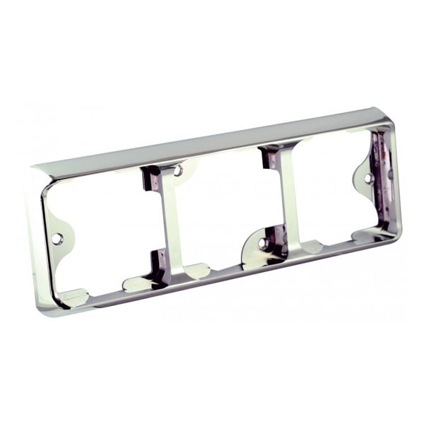 Lamperamme 3x80 - serie Krom - produktbillede forfra | LEA
