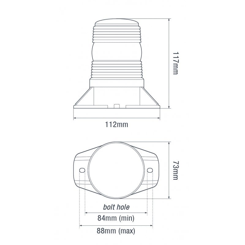 LED kompakt advarselslys - i brug | LEA
