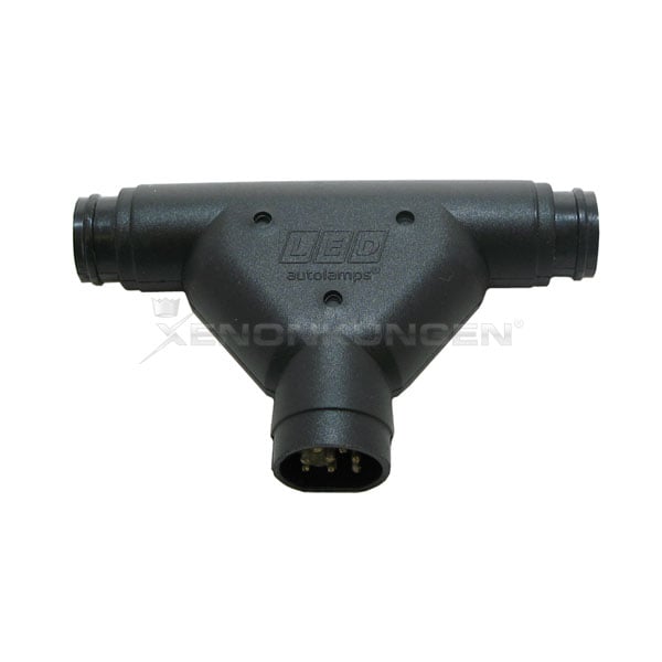 produktbillede forfra, der viser T Piece Chassis Kabel PIN - stik - LEA