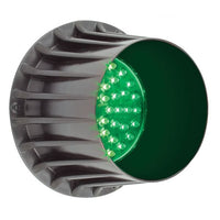 produktbillede forfra, der viser Trafiksignal Grøn 12V - LEA