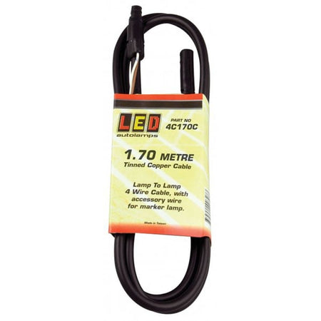 Trailerkabel 1,7m - produktbillede forfra | LEA