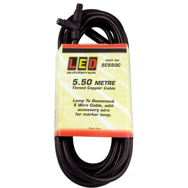 Trailerkabel 5,5m - produktbillede forfra | LEA