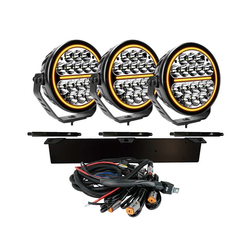 Siberia NRS 7″ LED Ekstra lys – 3-pak sæt – Strands Lighting - Carlevel - 