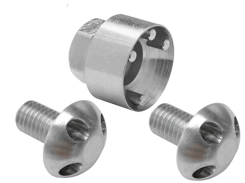 LED extraljus Stöldskyddsskruv TFIX M8 (2st) – LUXTAR - Carlevel - Belysning > Extraljus