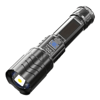 LED-lommelygte USB-C genopladelig - Digital display hurtig opladning - produktbillede forfra | Carlevel