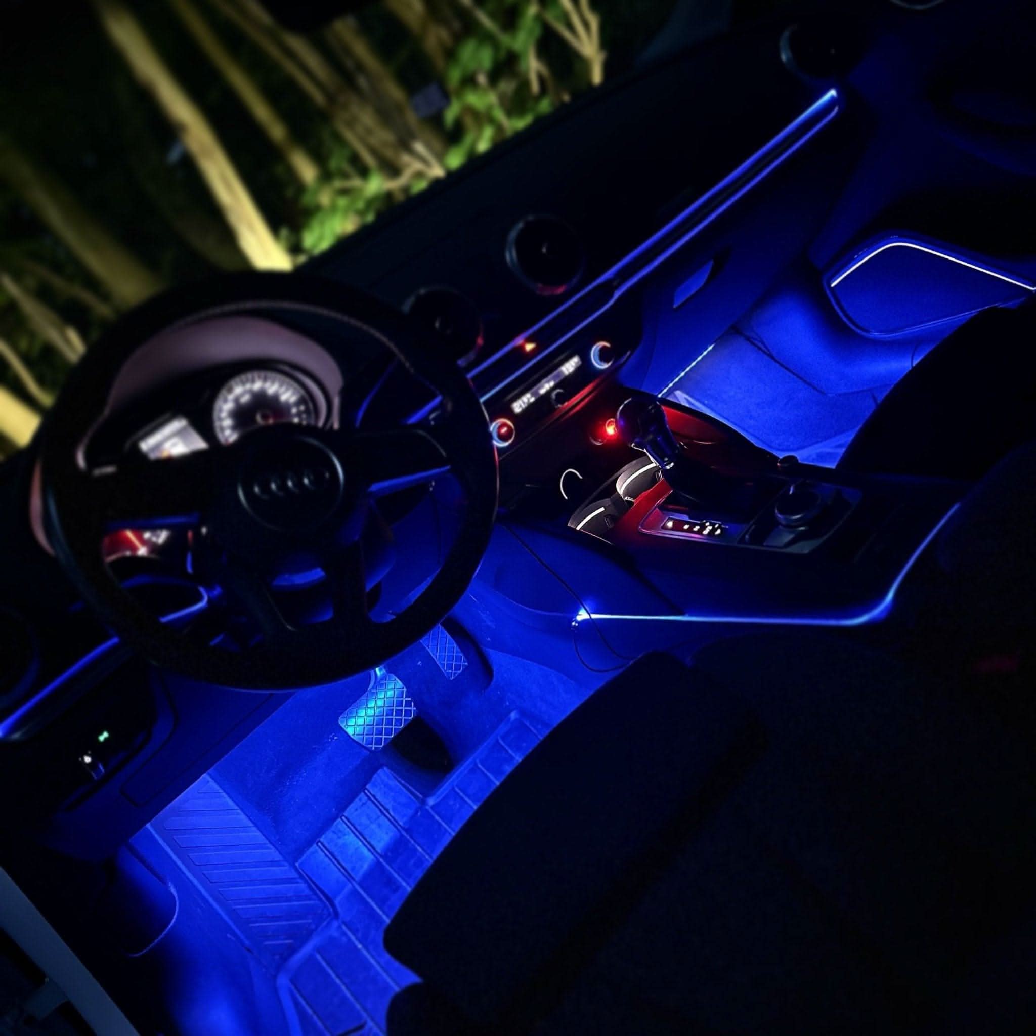 LED indvendig belysning med app-kontrol - farve og lysstyrke, der kan tilpasses | Bil & Hjem - Carlevel - 