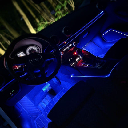 LED indvendig belysning med app-kontrol - farve og lysstyrke, der kan tilpasses | Bil & Hjem - Carlevel - 