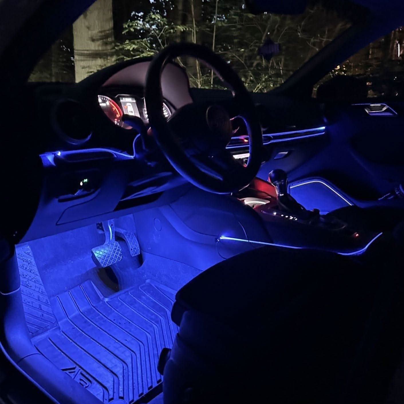LED indvendig belysning med app-kontrol - farve og lysstyrke, der kan tilpasses | Bil & Hjem - Carlevel - 