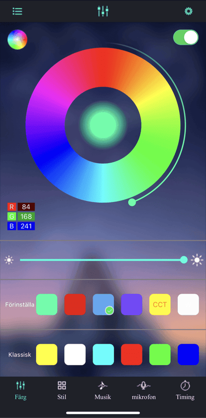 LED indvendig belysning med app-kontrol - farve og lysstyrke, der kan tilpasses | Bil & Hjem - Carlevel - 