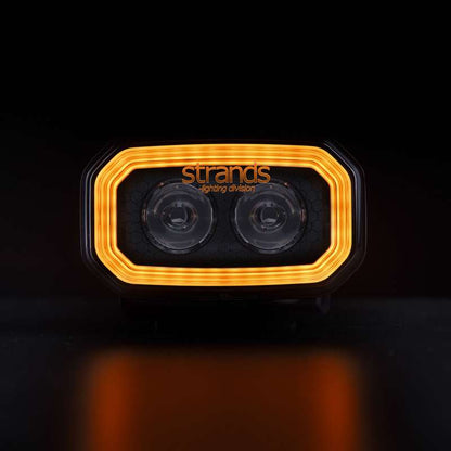 LED-rampe FOR9T Light Pod 4" 2600 lm - Hvid/Orange Pos-lys - i brug | Carlevel