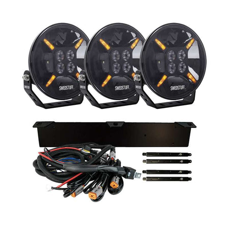 Swedstuff LDL - 01 9″ LED Ekstra lys sæt 3 - pakke - Komplet pakke - Carlevel - 