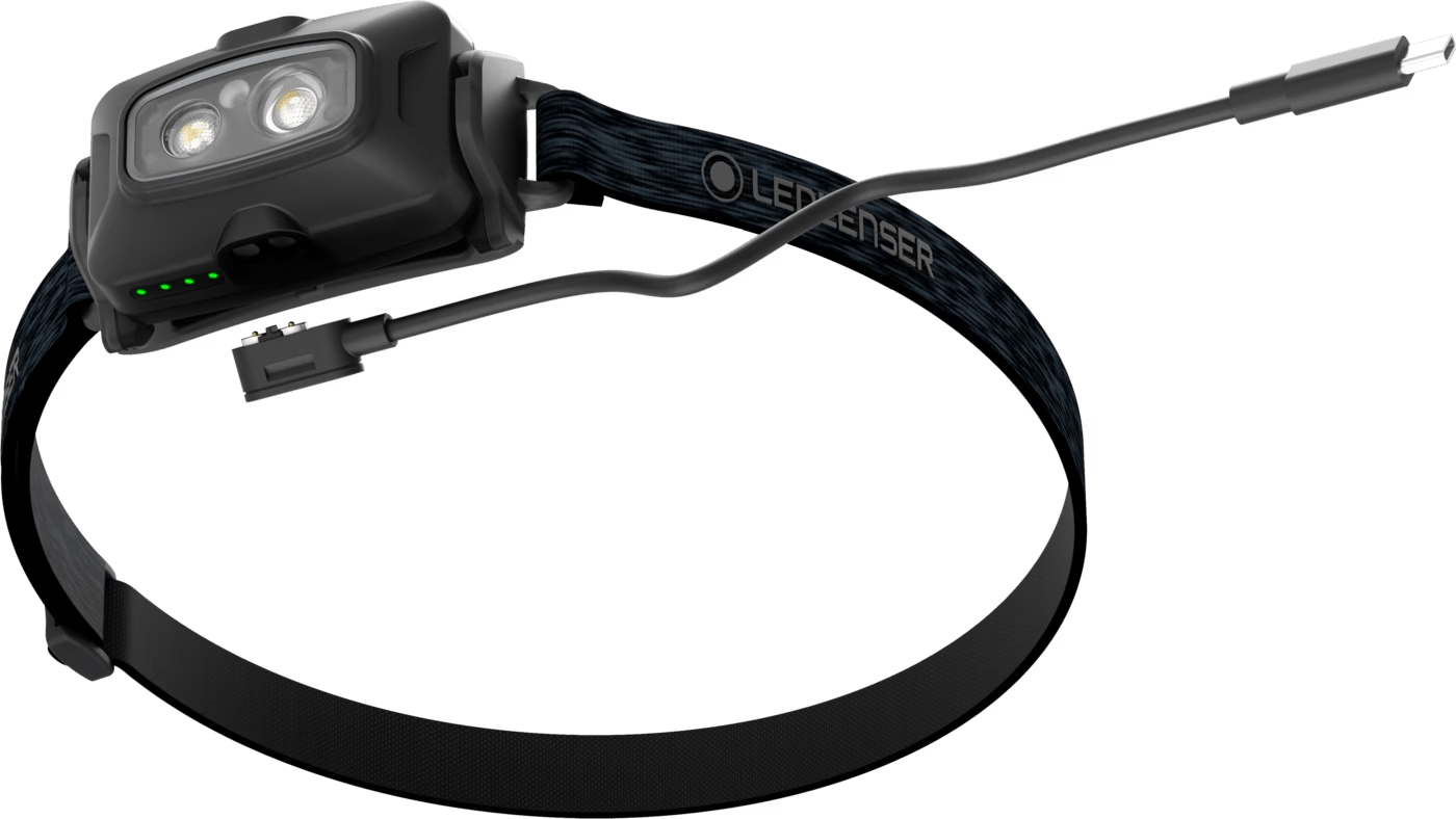 LEDLENSER HF4R CORE Sort – dimensionsspecifikation | LED LINSER