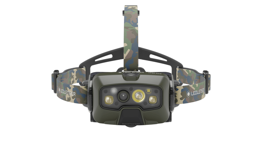 LEDLENSER HF8R Core RGB Camo - produktbillede set forfra | LED LINSER