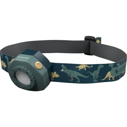 nærbillede af detaljer og materialer af Ledlenser Kidled 4R Grøn ES – LEDLENSER