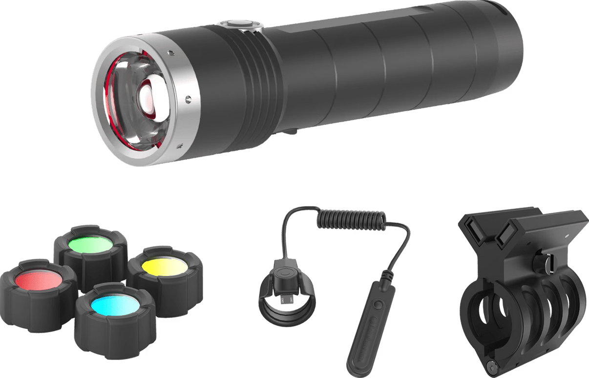 LEDLENSER MT10 COMBO Sort – produktbillede forfra | LED LINSER