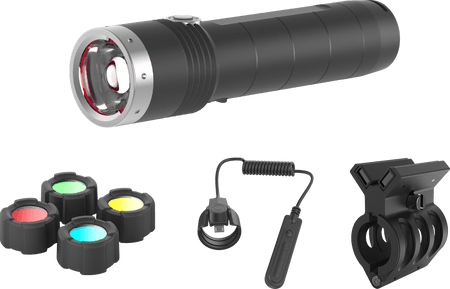 LEDLENSER MT10 COMBO Sort – produktbillede forfra | LED LINSER