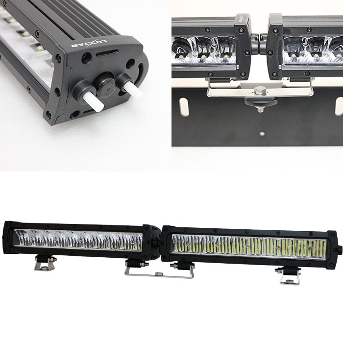Ledramp Paket ® X10 Duo – 200W – 148,8W – 10-32V – LUXTAR – produkt set fra siden | LUXTAR