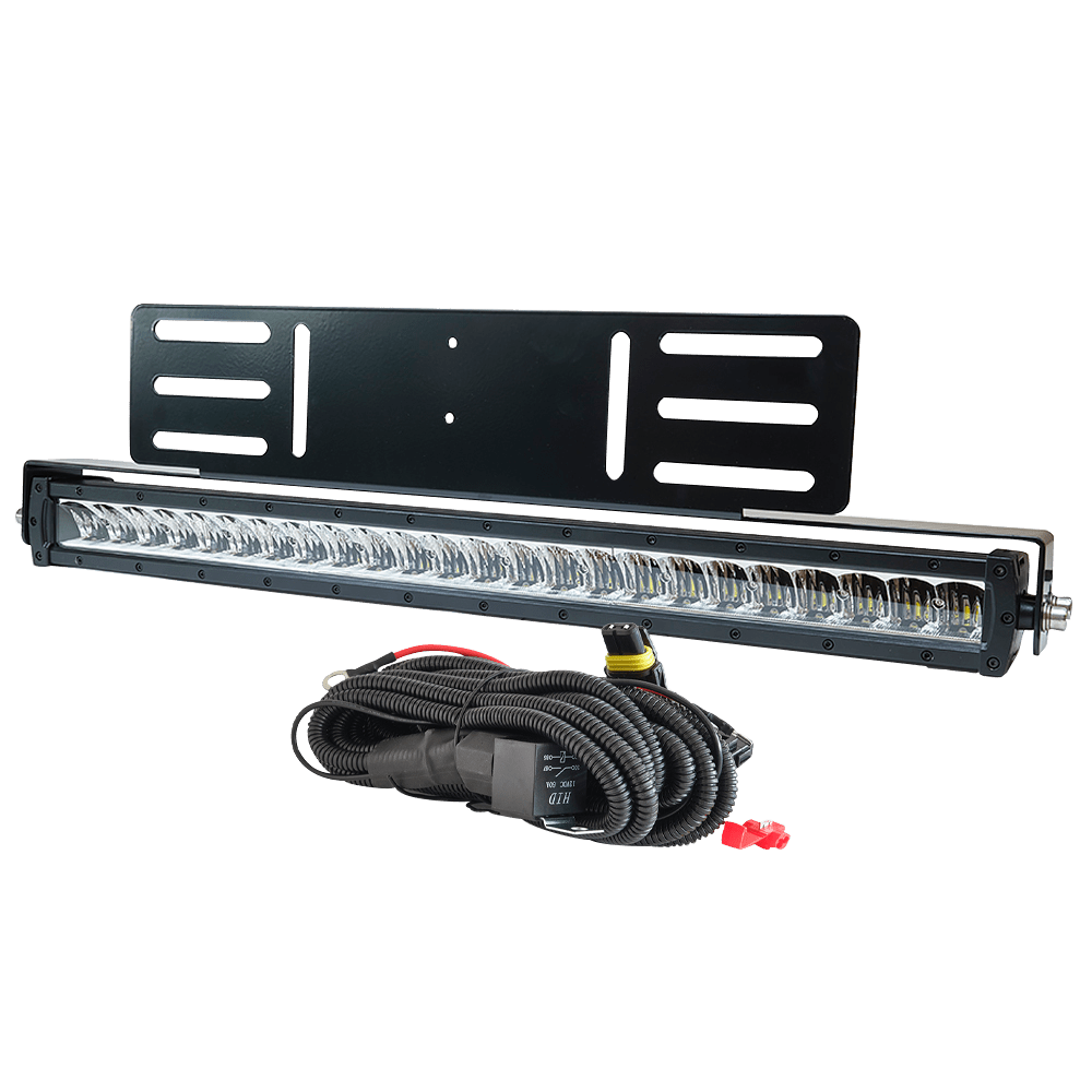 produktbillede forfra viser Led rampe Pakke LUXTAR X24 Black Edition – Forsænket – 240W – LUXTAR