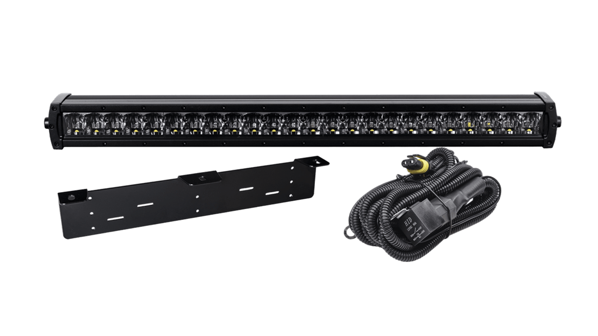 LED rampe Pakke X24 sort - 177,6 W - produktbillede forfra | LUXTAR