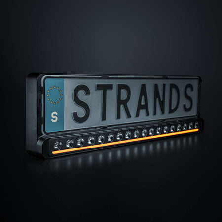LED-rampe D-Line 20″ Strands Lighting Division – hvid/orange positionslys + indbygget relæ – produktbillede forfra