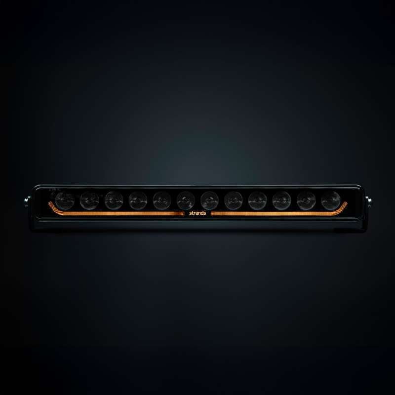 LED-rampe Strands Dark Knight Identity 20" 11000 lm - produkt set fra siden | Strands Lighting Division