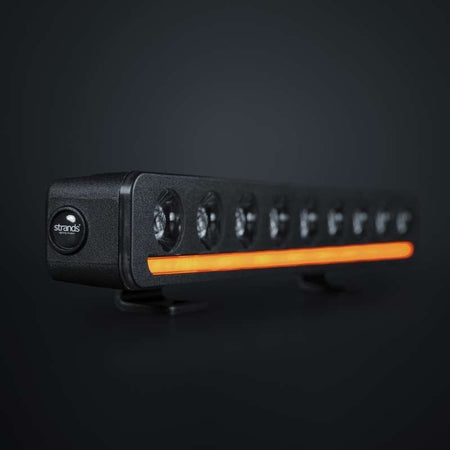 LED rampe Strands Lighting Division Nuuk D-Line 10″ 5.500 lm - Sort design - produktbillede forfra