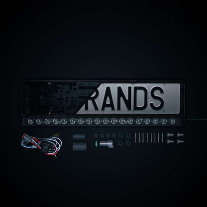 LED rampe Strands NUUK E-Line 7800 lm - nummerpladeholder - i brug | Strands Lysafdeling