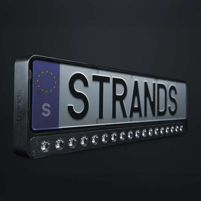 LED rampe Strands Lighting Division Nuuk E-Line Sort 20″ 8.100 lm - nærbillede detaljer | Strands Lysafdeling