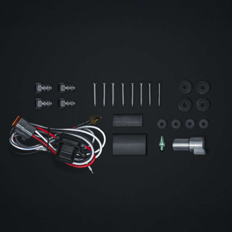 LED rampe Strands Lighting Division Nuuk E-Line Sort 20″ 8.100 lm - emballage og indhold | Strands Lysafdeling