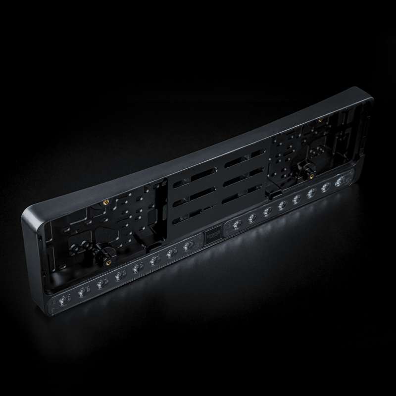 LED rampe Strands Lighting Division Nuuk E-Line Duo Sort 2×10″ 8.100 lm – produktbillede forfra | Strands Lysafdeling