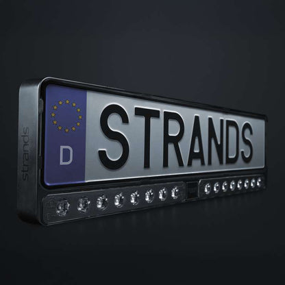 LED rampe Strands Lighting Division Nuuk E-Line Duo Sort 2×10″ 8.100 lm – nærbillede detaljer | Strands Lysafdeling
